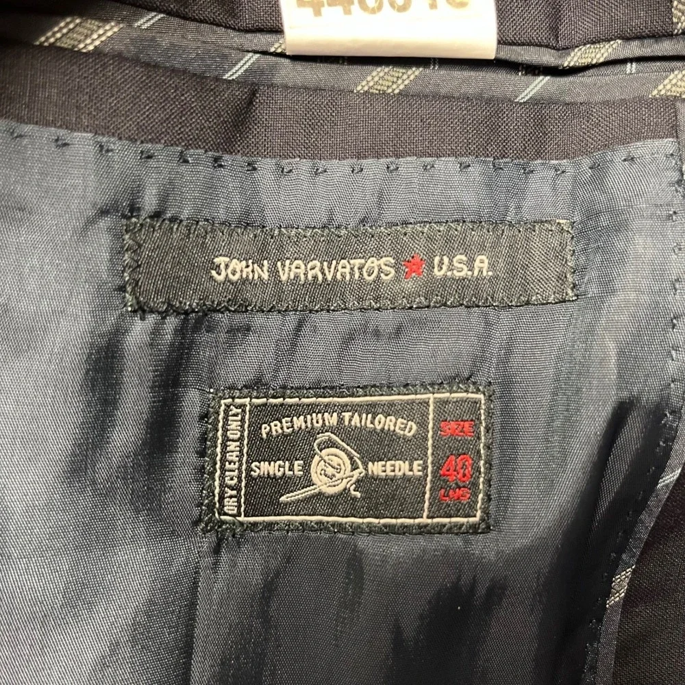 John Varvatos USA pinstripe features